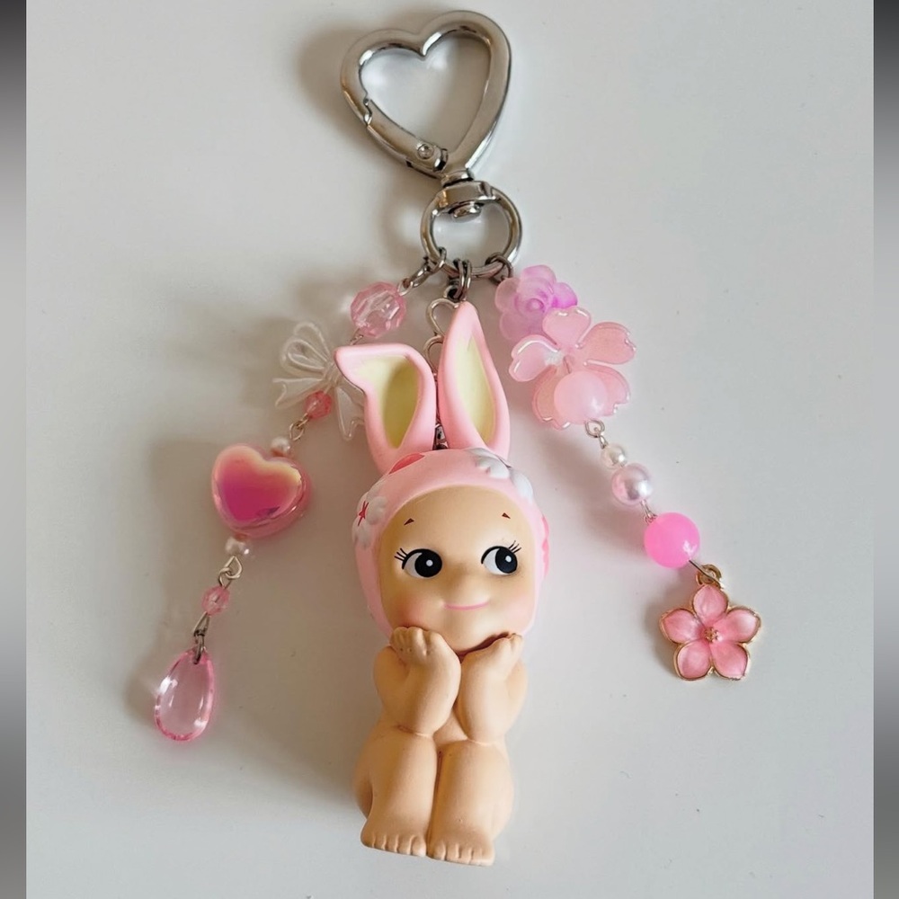 Authentic Sonny Angel Keychain Cherry Blossom Serie ( Rabbit)